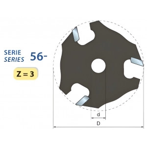 56-11308 Фреза концевая Freud D=50.8 d=8 b=2.5 Z=3